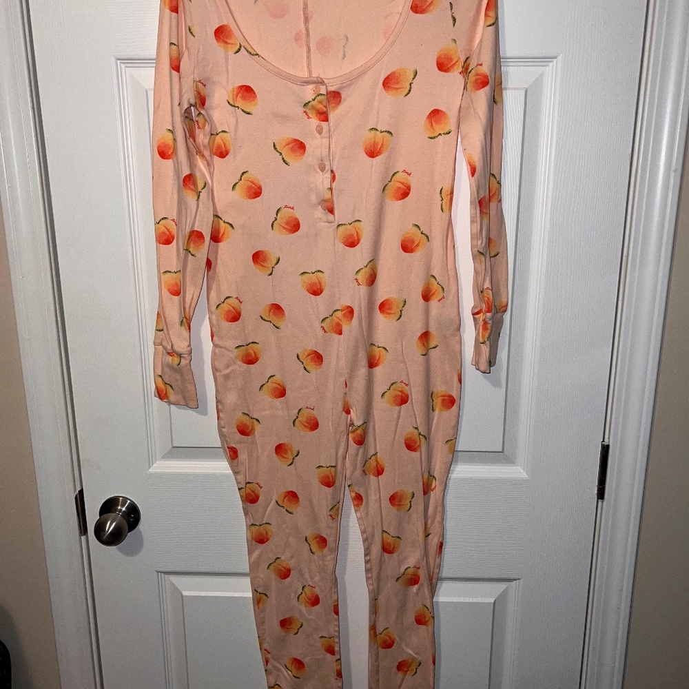 PINK Victoria’s Secret Peach Adult Onesie